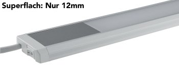 LED Unterbauleuchte "Comprido 600" - 230V, 10W, 1280lm, 60cm, 3000K warmweiß