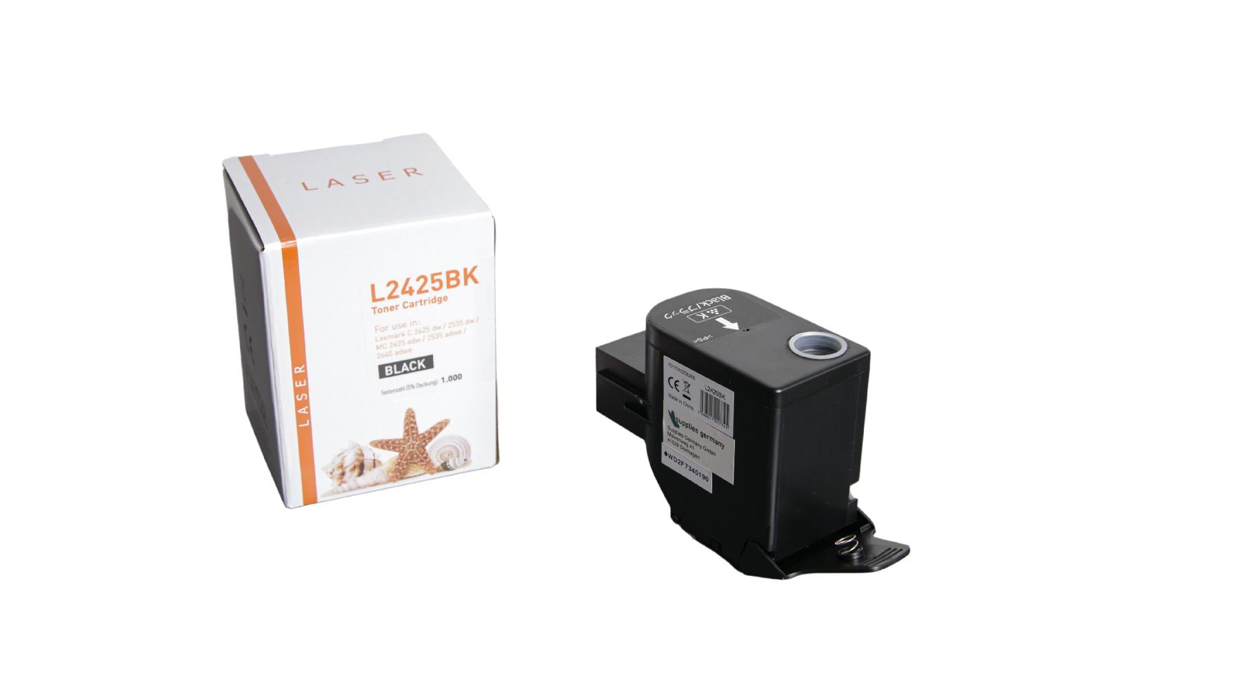 C2425BK alternativ Toner black Lexmark / C2320K0 / 1.000 Seiten