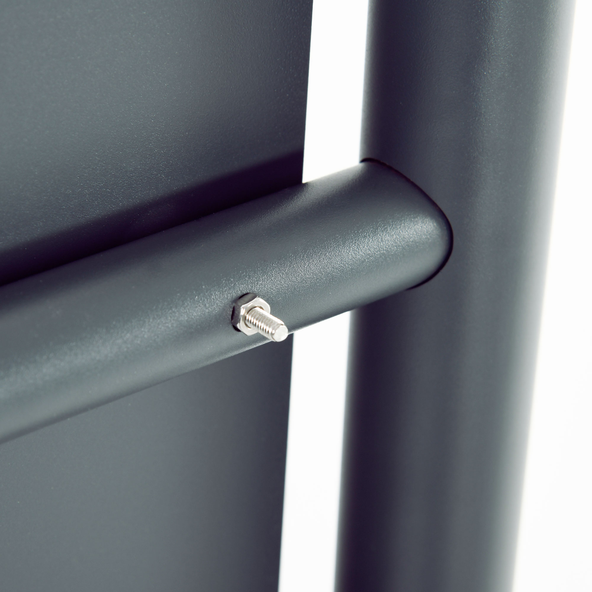 Briefkasten Postkasten, Verriegelung, Standbriefkasten, 2 Schlüssel, Stahl, 44 cm x 15 cm x 114 cm,  Grau