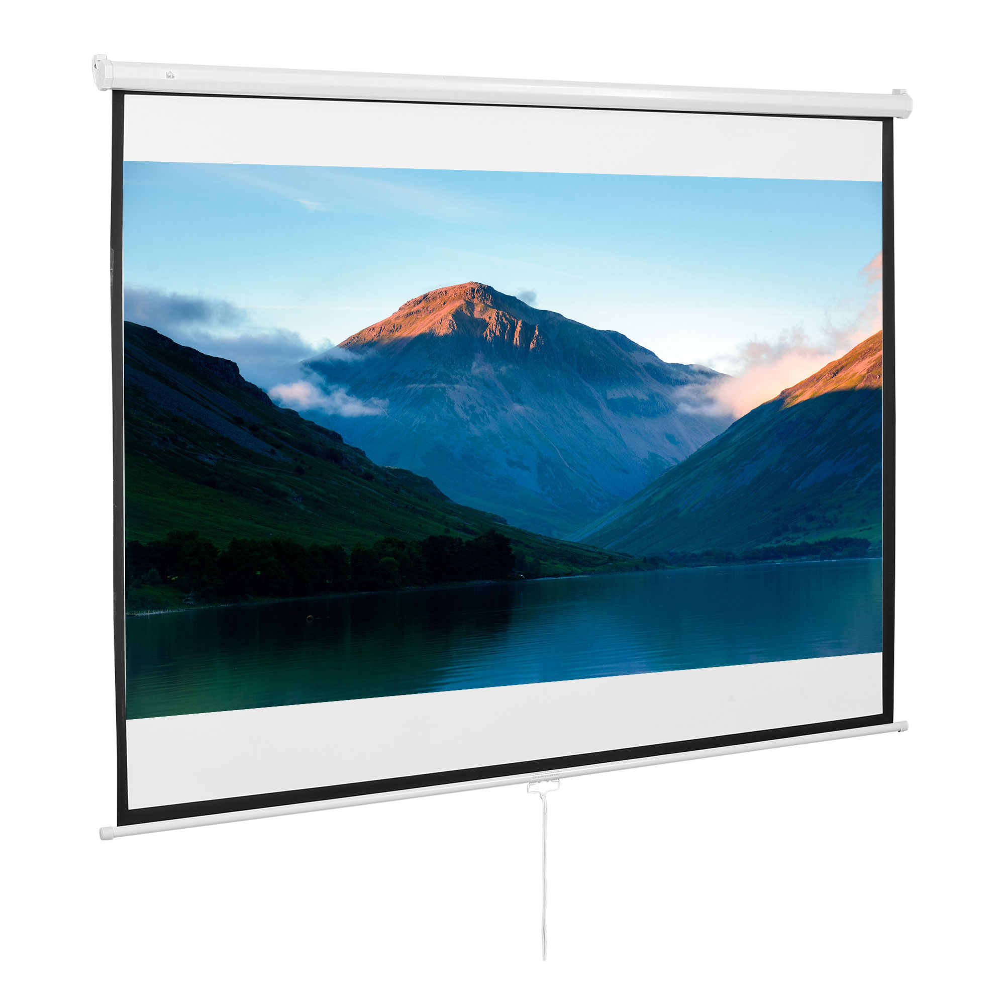Beamer Leinwand 203 x 152 cm 100 Zoll 4:3/ 16:9 Projektionsleinwand Manuell für Heimkino Beamer Leinwand 203 x 152 cm 100 Zoll 4:3/ 16:9 Projektionsleinwand Manuell für Heimkino
