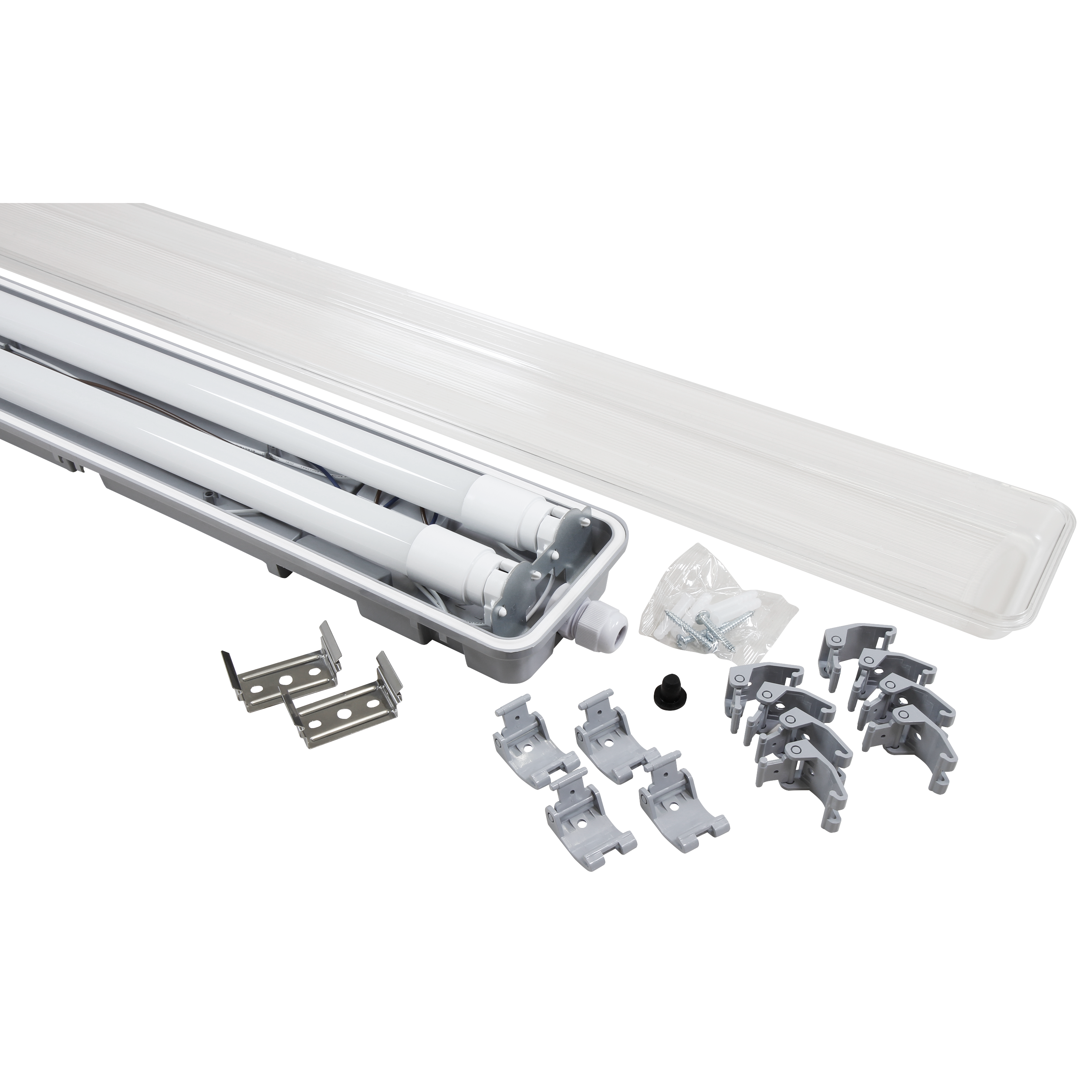 LED Feuchtraumleuchte McShine ''FL-22'' IP65, 3600lm, 36W, 4000K, 134cm, neutralweiß