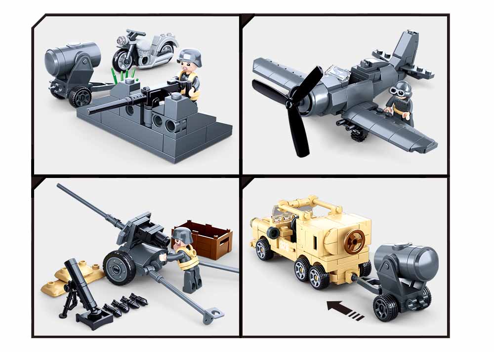 Sluban M38-B0812 - Army WWII - The Battle Kampffahrzeug Set Sluban M38-B0812 - Army WWII - The Battle Kampffahrzeug Set