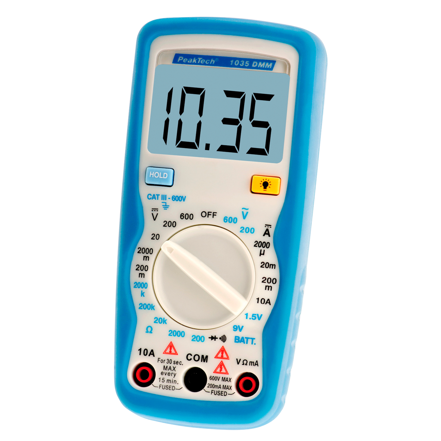 Digital-Multimeter PeakTech ''P1035'', 2000 Counts, 600V AC/DC, 10A DC