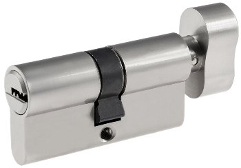 Schließzylinder 60mm (30+30mm) mit Knauf - Profil-Zylinder, 5 Sicherheits-Schlüssel