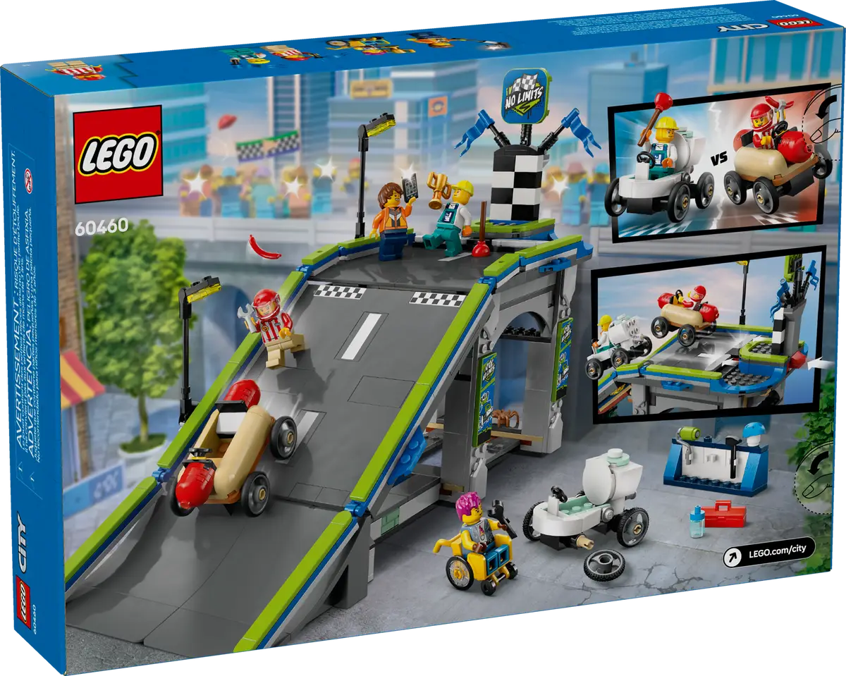 LEGO® 60460 - City Fahrzeuge - keine Limits: Seifenkistenrennen mit Rampe (436 Teile) LEGO® 60460 - City Fahrzeuge - keine Limits: Seifenkistenrennen mit Rampe (436 Teile)