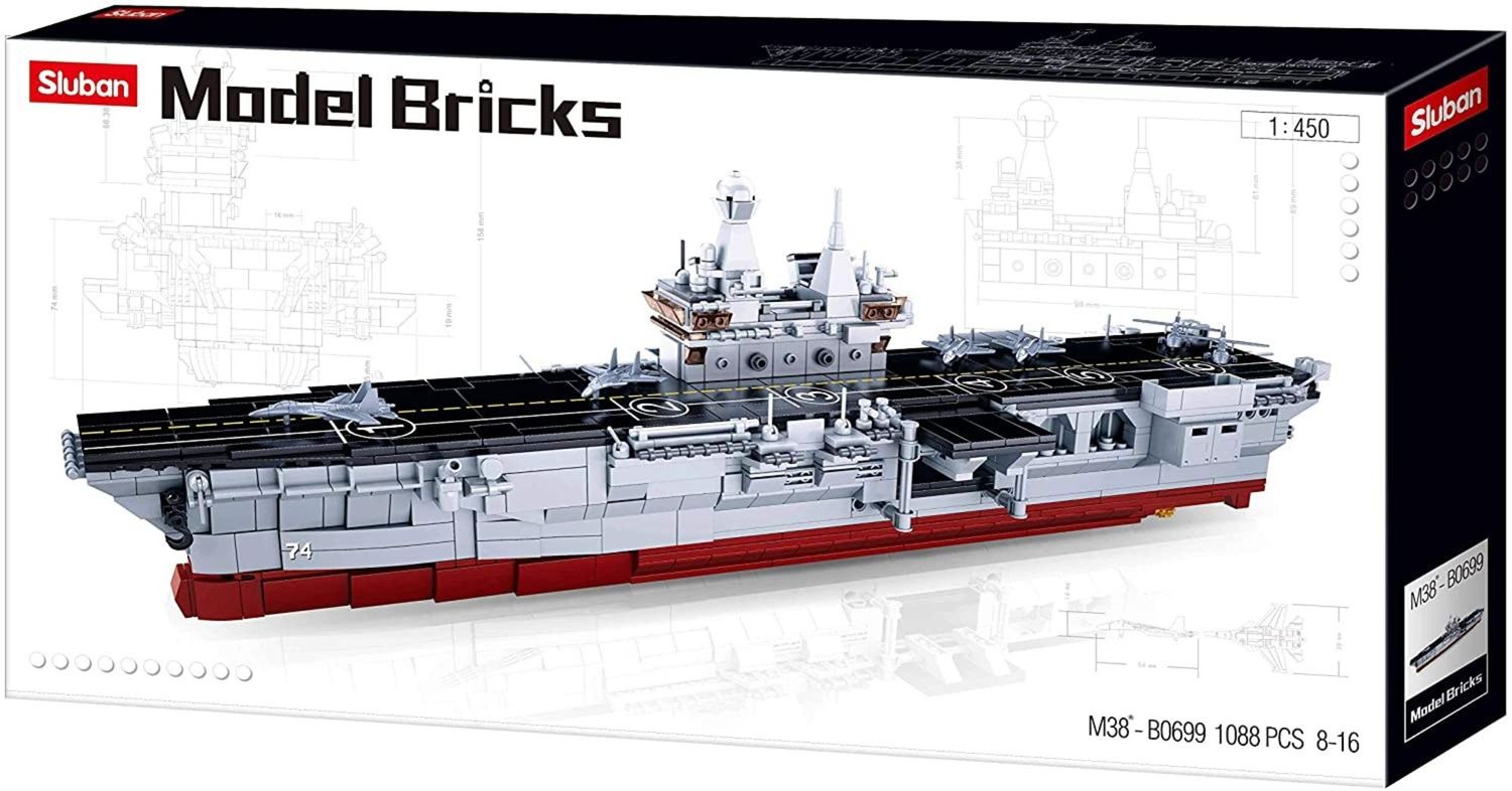Sluban M38-B0699 - Model Bricks - Großer Flugzeugträger Sluban M38-B0699 - Model Bricks - Großer Flugzeugträger