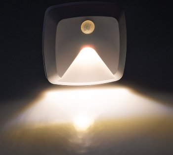 LED Treppenlicht mit Bewegungsmelder - Batteriebetrieb, 3x AAA, warmweiß