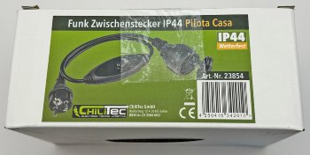Funk-Steckdose für "Pilota Casa" IP44 - Zwischenstecker 230V, 1000Watt