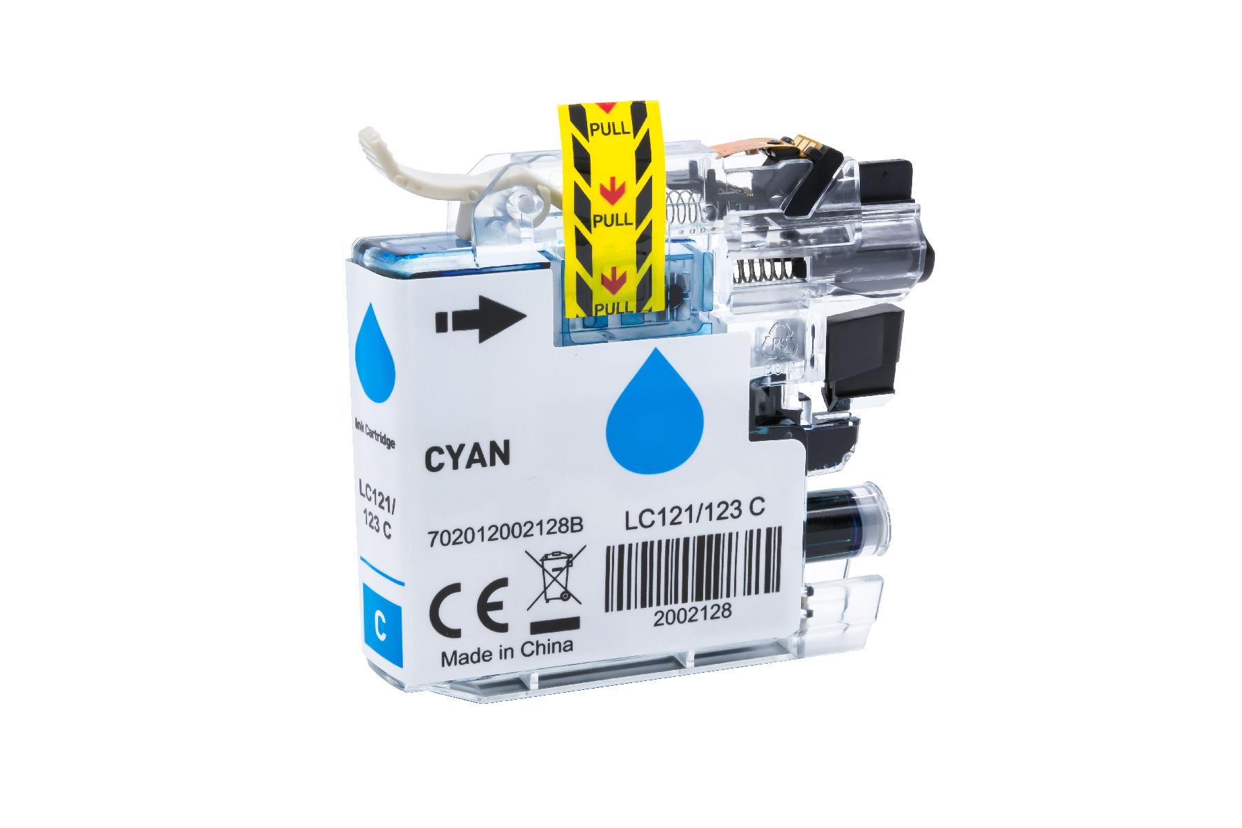 LC121/123XLC alternativ Tinte cyan Brother / LC123C / 10ml