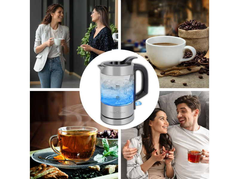 ProfiCook Glas-Wasserkocher 0,5l PC-WKS 1228G