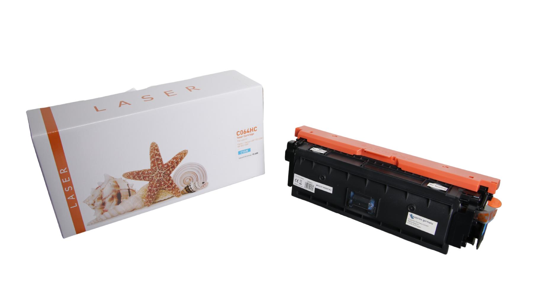064HC ohne Chip alternativ Toner cyan Canon / 4936C001 / 10.400 Seiten