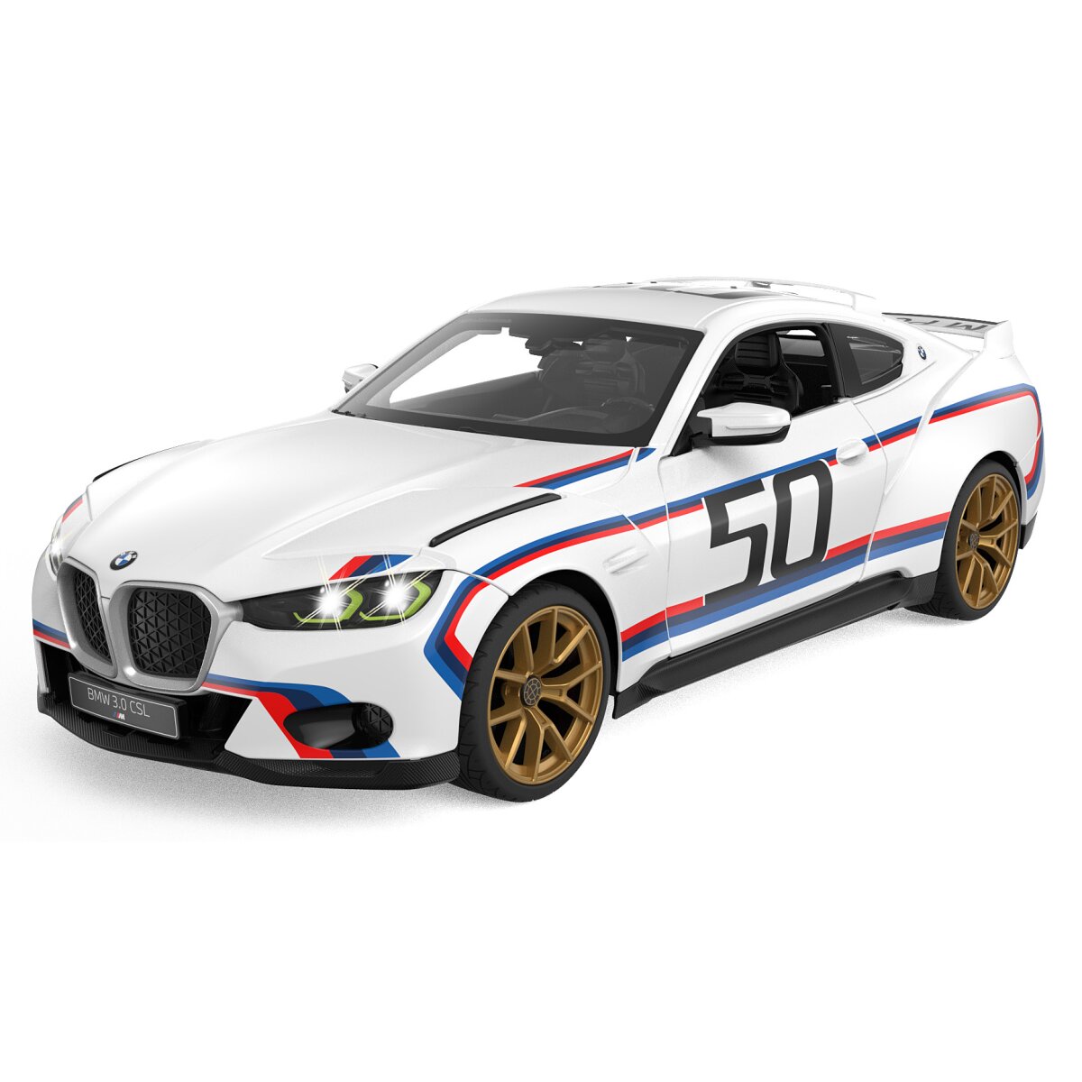 BMW 3.0 CSL 1:14 weiß 2,4GHz Tür manuell