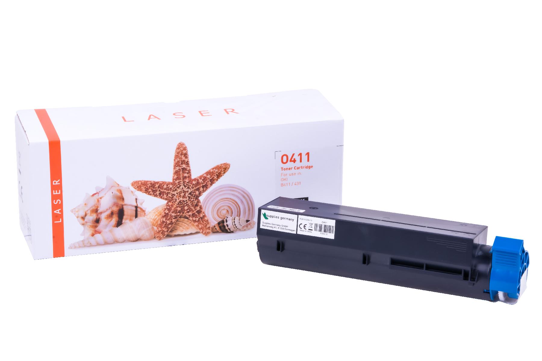 B411 alternativ Toner black OKI / 44574702 / 3.000 Seiten
