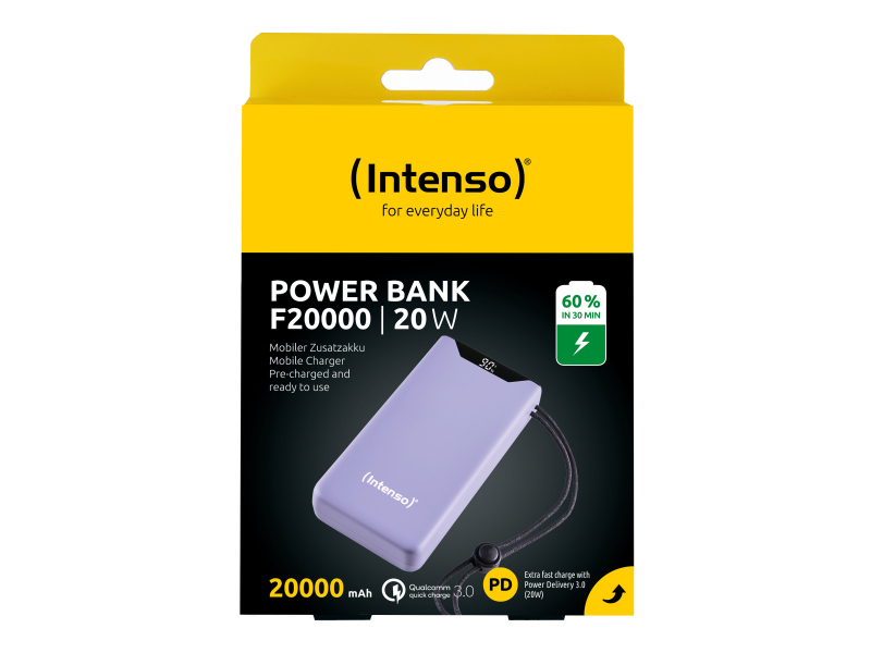Intenso Powerbank F20000 20000mAh Lila (7332053) - 20W