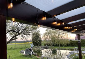Biergarten-Lichterkette "CT-BGL 10Solar" - 2m + 4,5m, 10x Filament Led Lampe, IP44