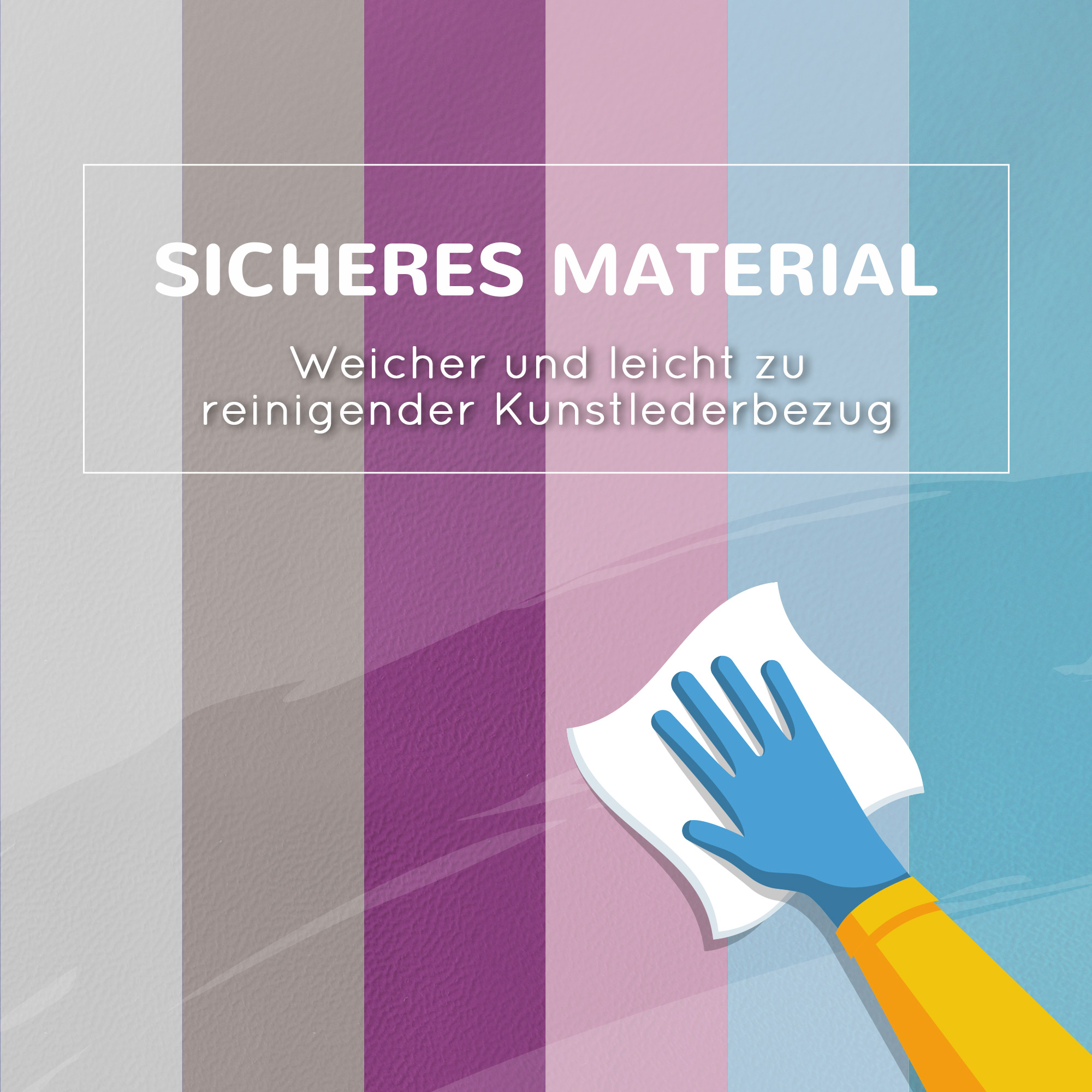 11-tlg. Softbausteinset, Schaumstoffbausteine zum Toben und Klettern, für Kinder, 1-3 Jahre, Kunstlederbezug, Bunt