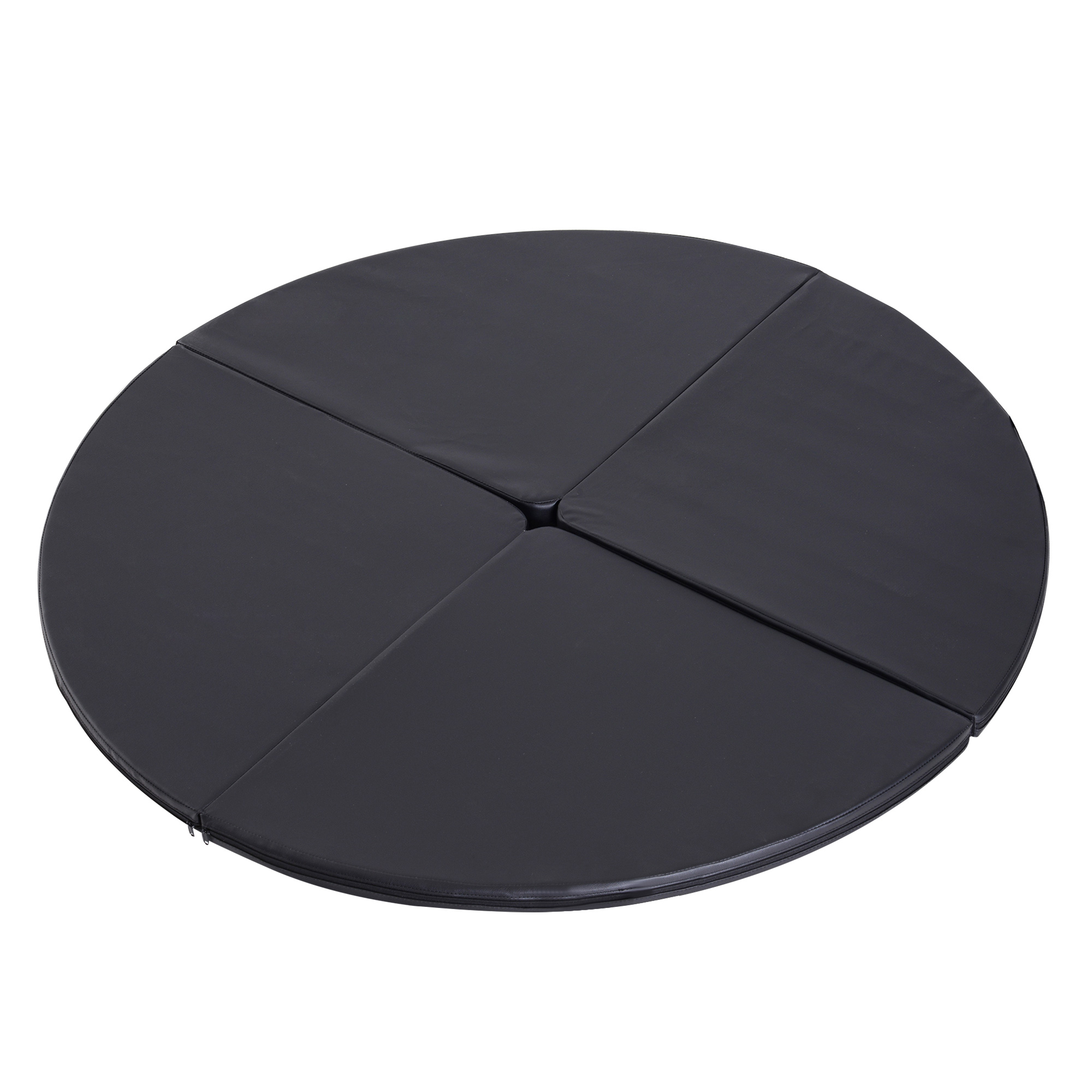 Pole-Dance-Matte, 5 cm dicke runde Kunststoff-Matte für Pole-Dance-Übungen, Gymnastik, Yoga, Schwarz Pole-Dance-Matte, 5 cm dicke runde Kunststoff-Matte für Pole-Dance-Übungen, Gymnastik, Yoga, Schwarz