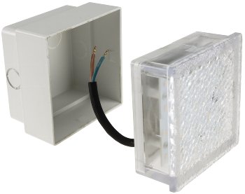 LED Pflasterstein "BRIKX 10" warmweiß - 10x10x7cm, 120lm, IP67, 230V
