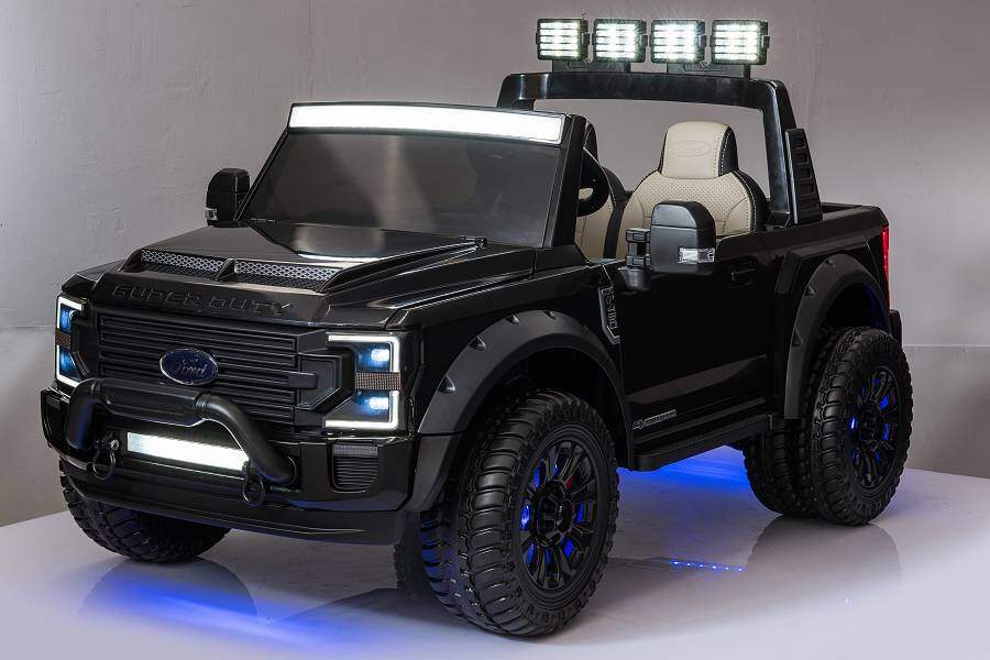 Elektro-Kinderfahrzeug Ford Super Duty - schwarz