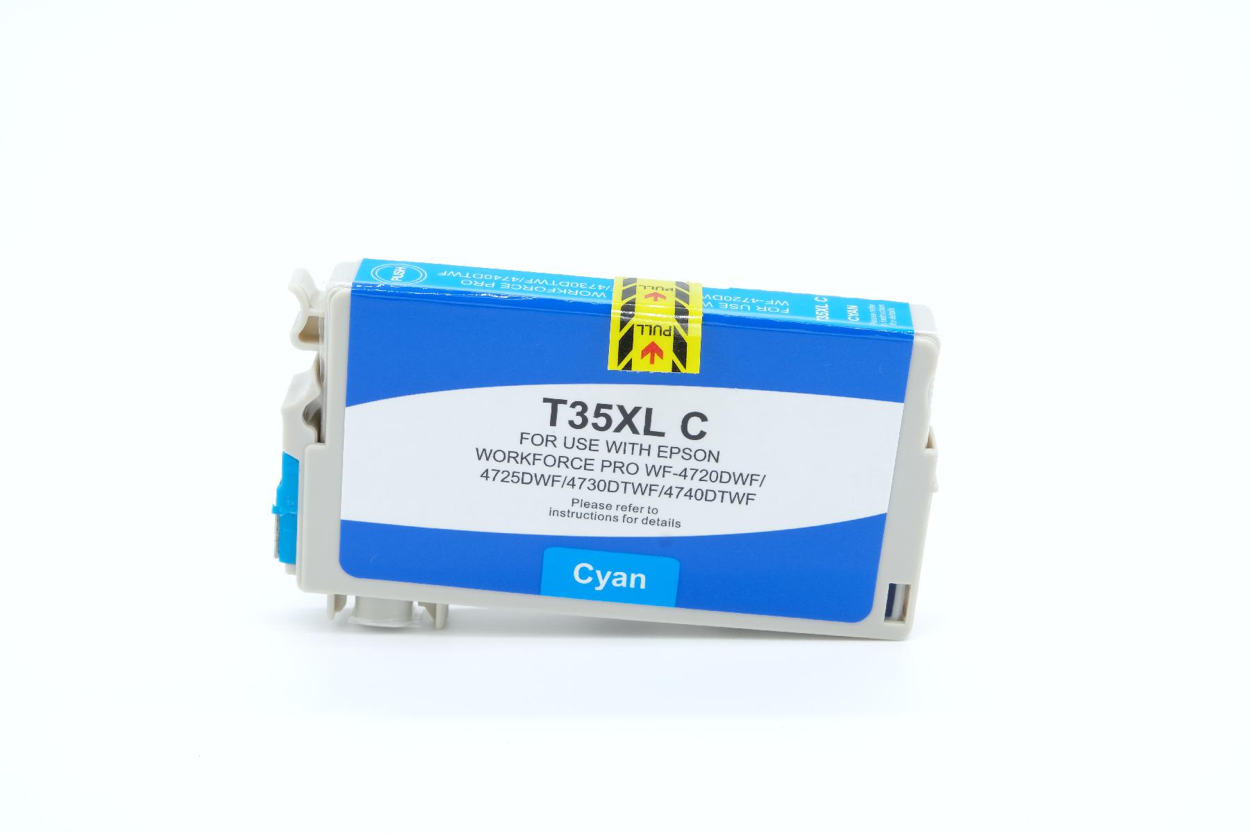 T35XLC alternativ Tinte Cyan für Epson / C13T35924010 / 1.900 Seiten