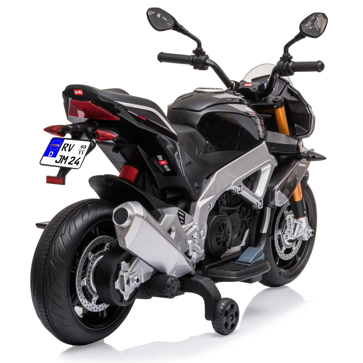 Kindermotorrad Aprilia Tuono V4 1100 RR schwarz