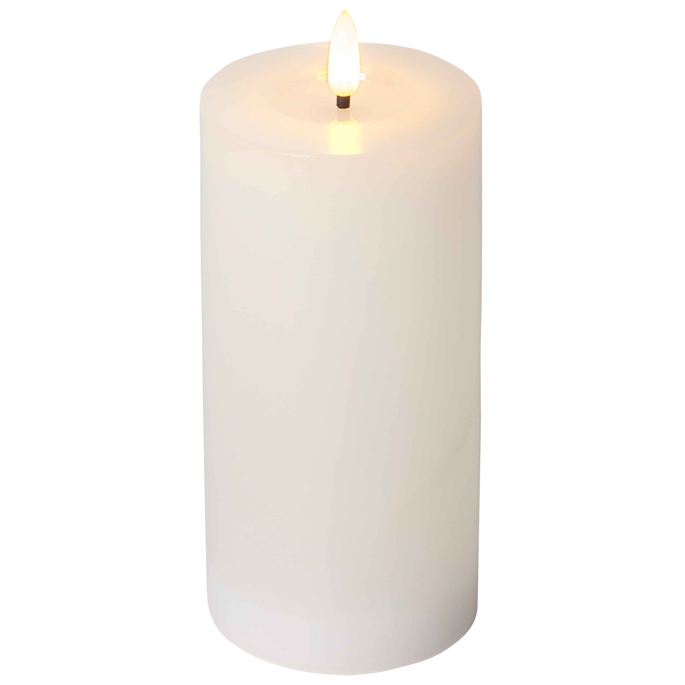 LED Echtwachs-Kerze ''Flamme Flow'',  flackernd, batteriebetrieben, 7,5x17,5cm