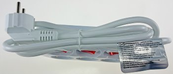 Steckdosenleiste mit Einzelschaltung - 3-fach, weiß, 1,5m Kabel
