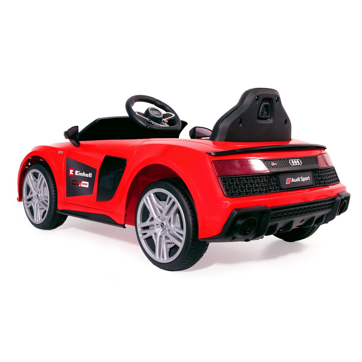 Kinderfahrzeug Audi R8 Spyder 18V rot Einhell Power X-Change inkl. Starter Set