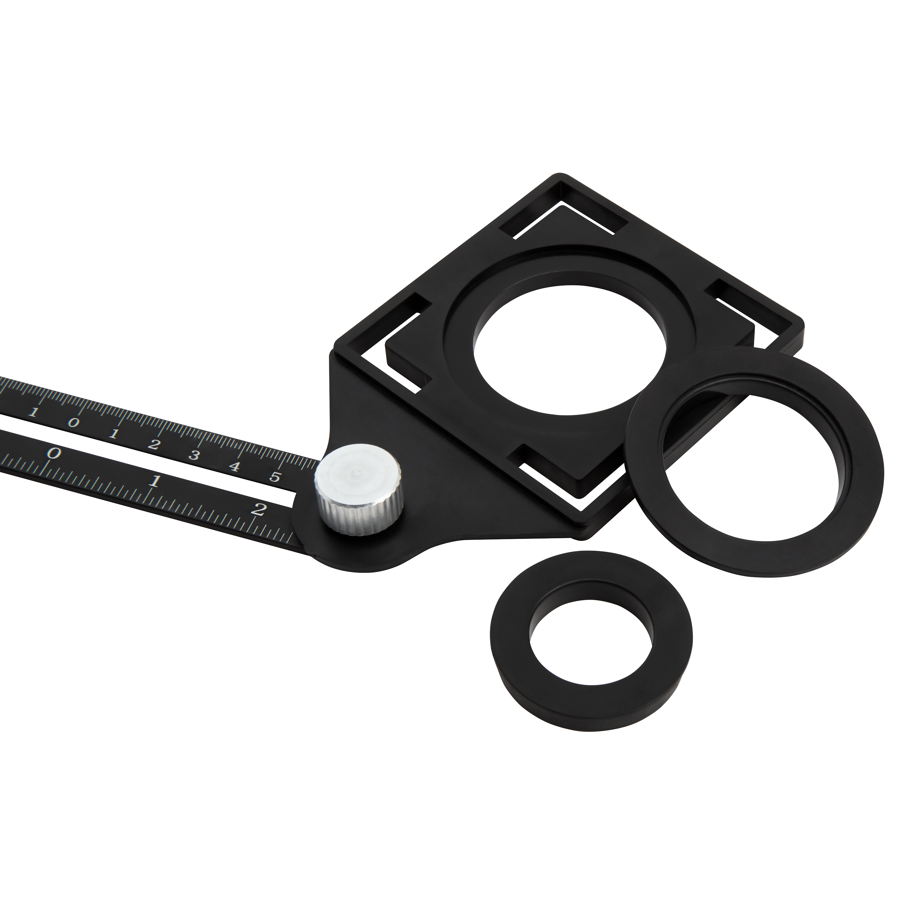 Winkelschablone McPower, mit Lineal, 6 Arme je 12cm, faltbar