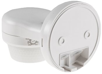 Aufputz-Bewegungsmelder 360° IP65 - 12m Detektion, Wand & Decke, weiß