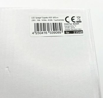LED Spiegel "Espelho R50" Ø50cm - 230V, 19W, 1400lm, 4000K, Touchschalter