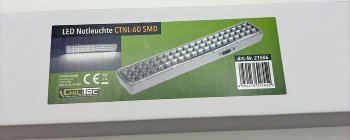 LED Notleuchte "CTNL-60 SMD" 365x70x37mm, Lithium Akku 3,7V/2200mAh, nur 4W