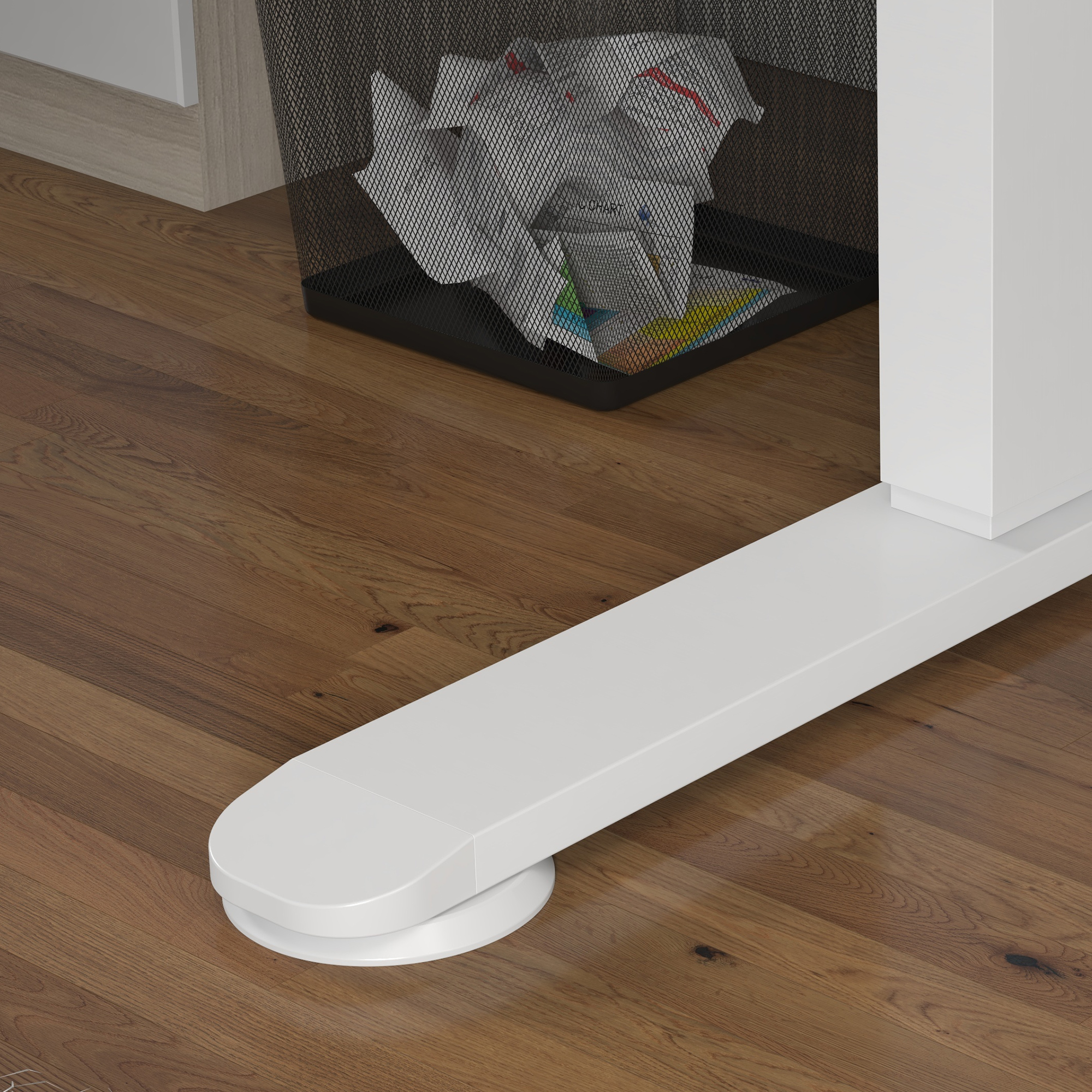 Stehpult höhenverstellbarer Computertisch Schreibtisch, 140 cm x 70 cm x 116 cm, Weiß