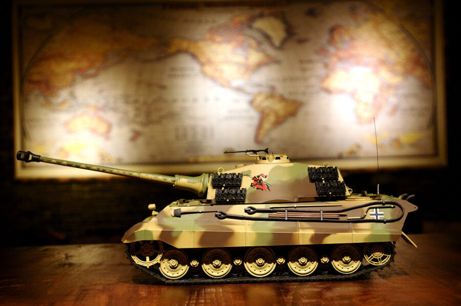 RC Panzer "Königstiger - Henschelturm" - Metallgetriebe & Metallketten