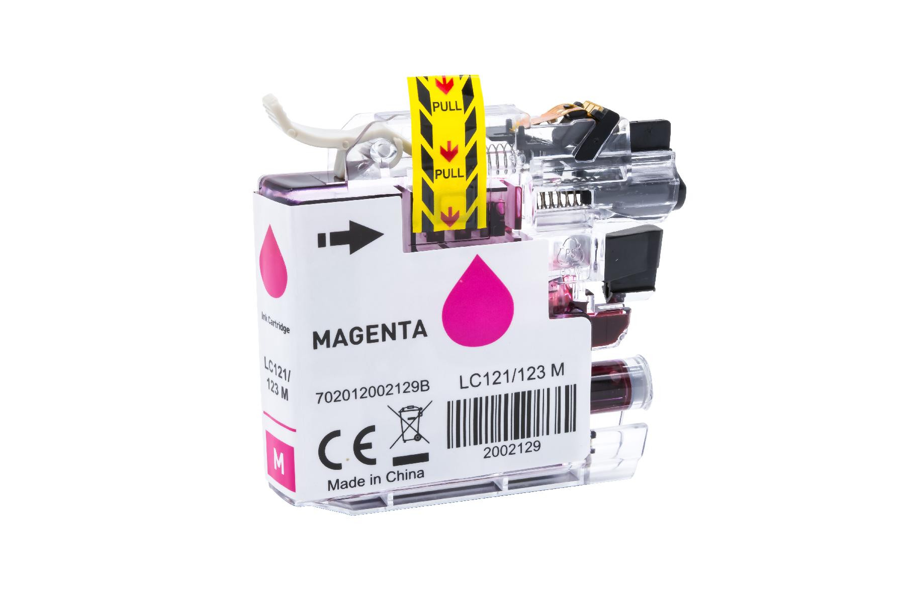 LC121/123XLM alternativ Tinte magenta Brother / LC123M / 10ml
