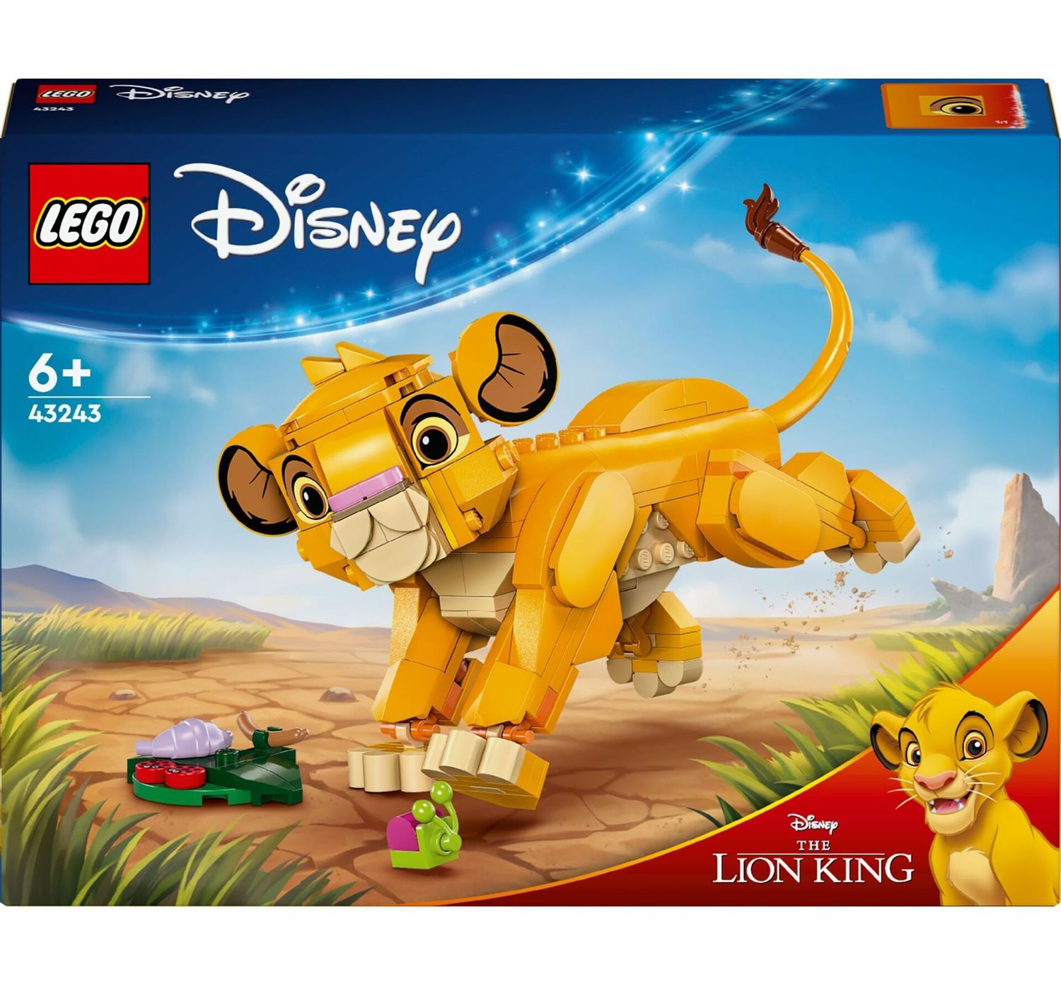 LEGO® 43243 - Disney Classic - Simba, das Löwenjunge des Königs (222 Teile) LEGO® 43243 - Disney Classic - Simba, das Löwenjunge des Königs (222 Teile)