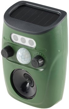 Ultraschall-Tierscheuche "UTS Solar Pro" - Bewegungsmelder, Hunde, Katzen, Vögel