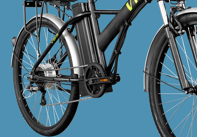 E-Bike Elektrofahrrad "Volta VB3" aus Aluminium, 36V 250W mit 10Ah Li-Ion Akku