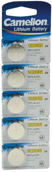 Lithium Knopfzelle CR2032 - 3V, 20x3,2mm, 5er-Blister