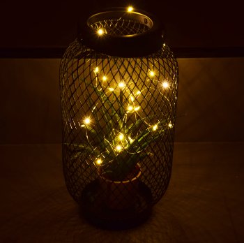 LED Batterie-Lichterkette "SilverWire80" - 80 micro LEDs, 8m, warmweiß, IP44