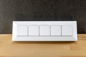 4-fach Steckdosenblock, USB-A+C, weiß
