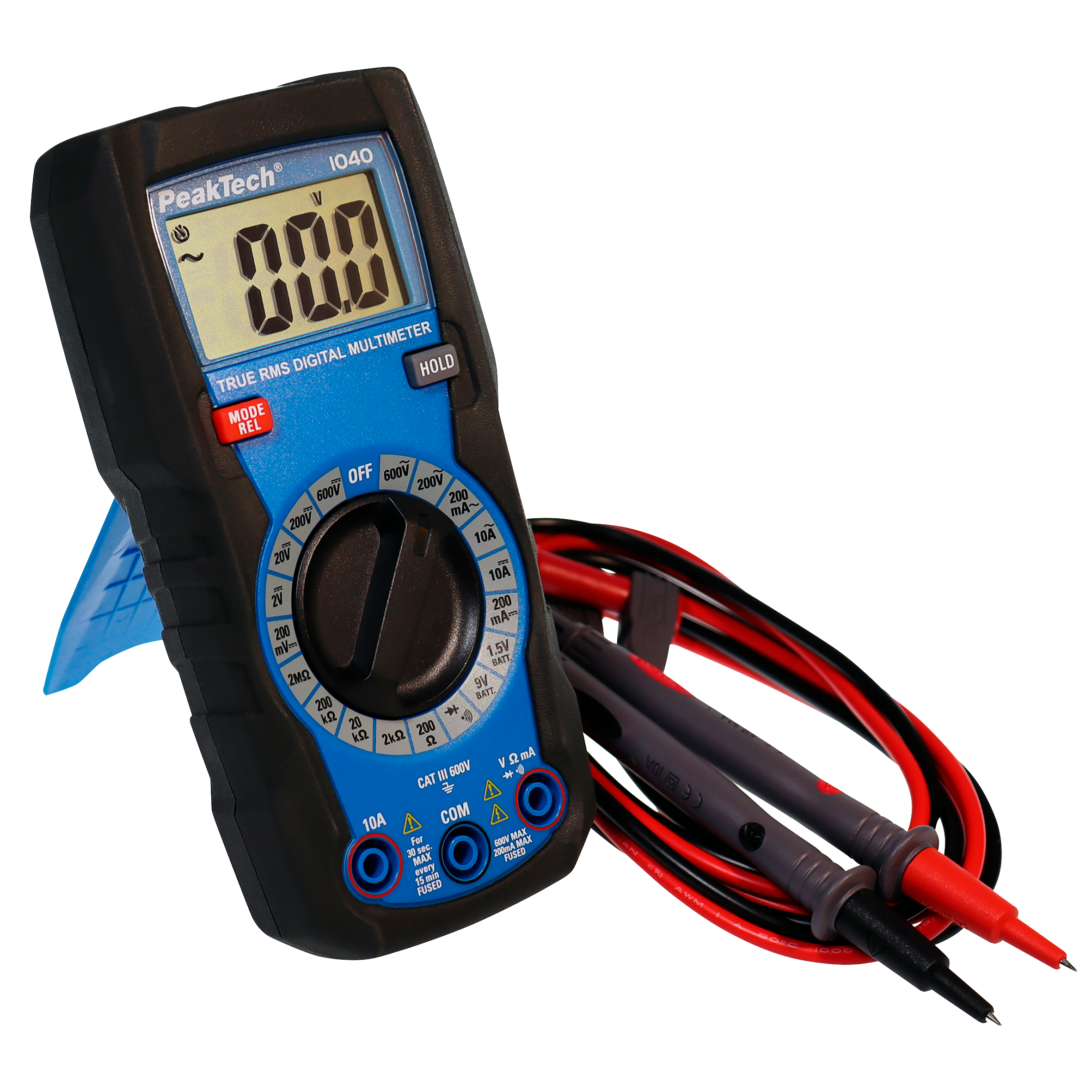 Digital Multimeter PeakTech ''P1040'', 2000 Counts, TrueRMS, Manuelle Bereichswahl
