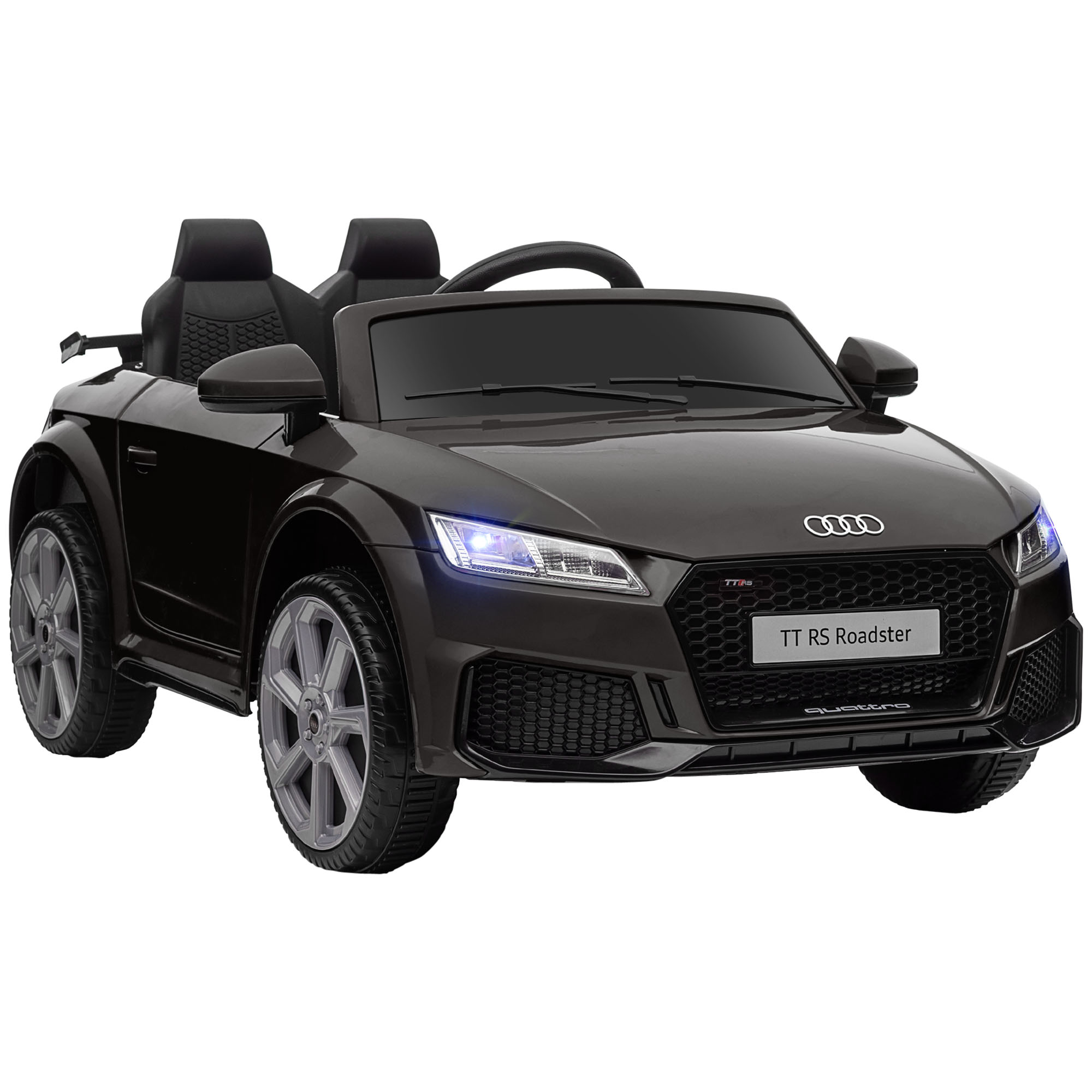 Kinder-Elektroauto Audi, mit 2,4G Fernbedienung, Musik, Hupe, LED, USB, für Kinder 3-5 Jahre, Schwarz Kinder-Elektroauto Audi, mit 2,4G Fernbedienung, Musik, Hupe, LED, USB, für Kinder 3-5 Jahre, Schwarz