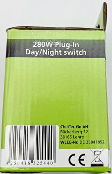 Zwischenstecker mit Dämmerungssensor - 230V, max. 280W