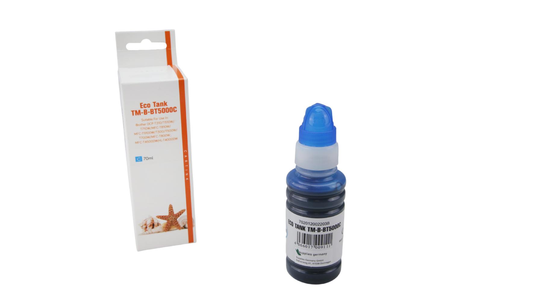 BT5000C Eco Tank Nachfüllflasche cyan Brother / BT5000C / 70ml