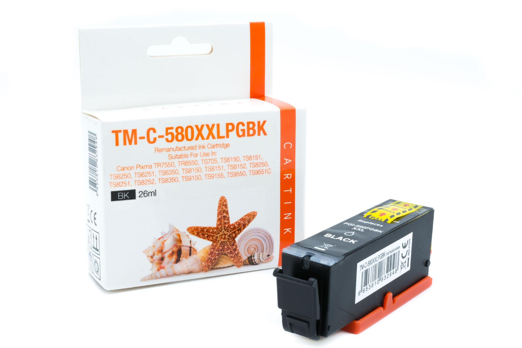 PGI580XXLschwarz alternativ Seestern Tinte schwarz für / 1970C001 / 26ml