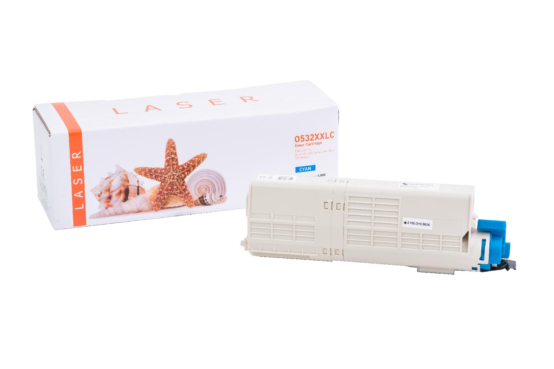 C532XXLC alternativ Toner cyan Oki / 46490607 / 6.000 Seiten