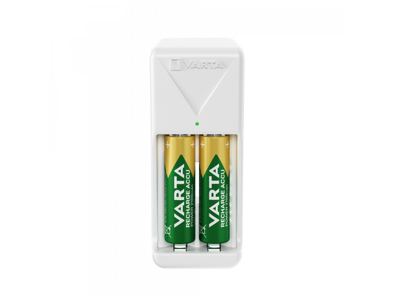 Varta Akku Universal Ladegerät, Mini Charger - inkl. Akkus, 2x AA, Retail