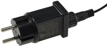 LED Aussen-Lichterkette "CT-ALK040" 4m - warmweiß, Kabel schwarz, IP44, 40 LEDs