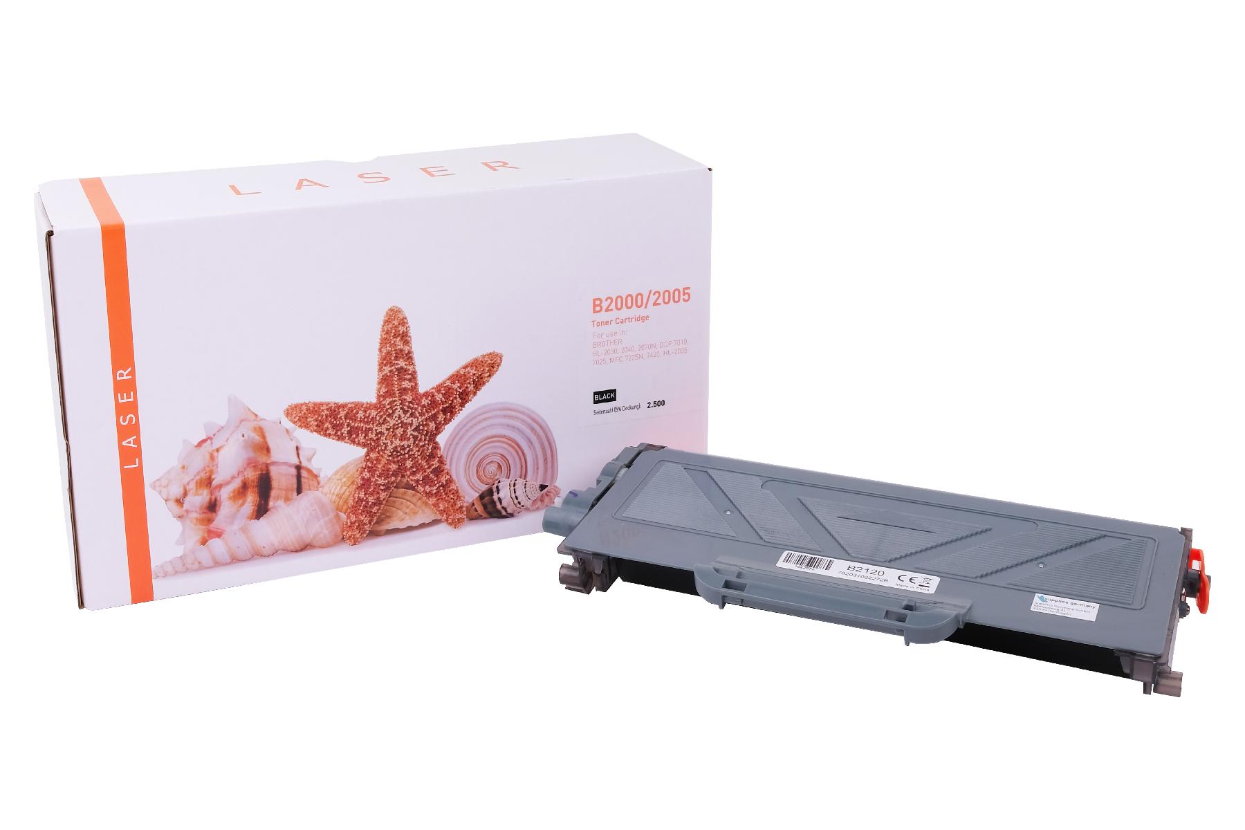 TN2000/2005 alternativ Toner black Brother  / TN2000/TN2005 / 2.500 Seiten
